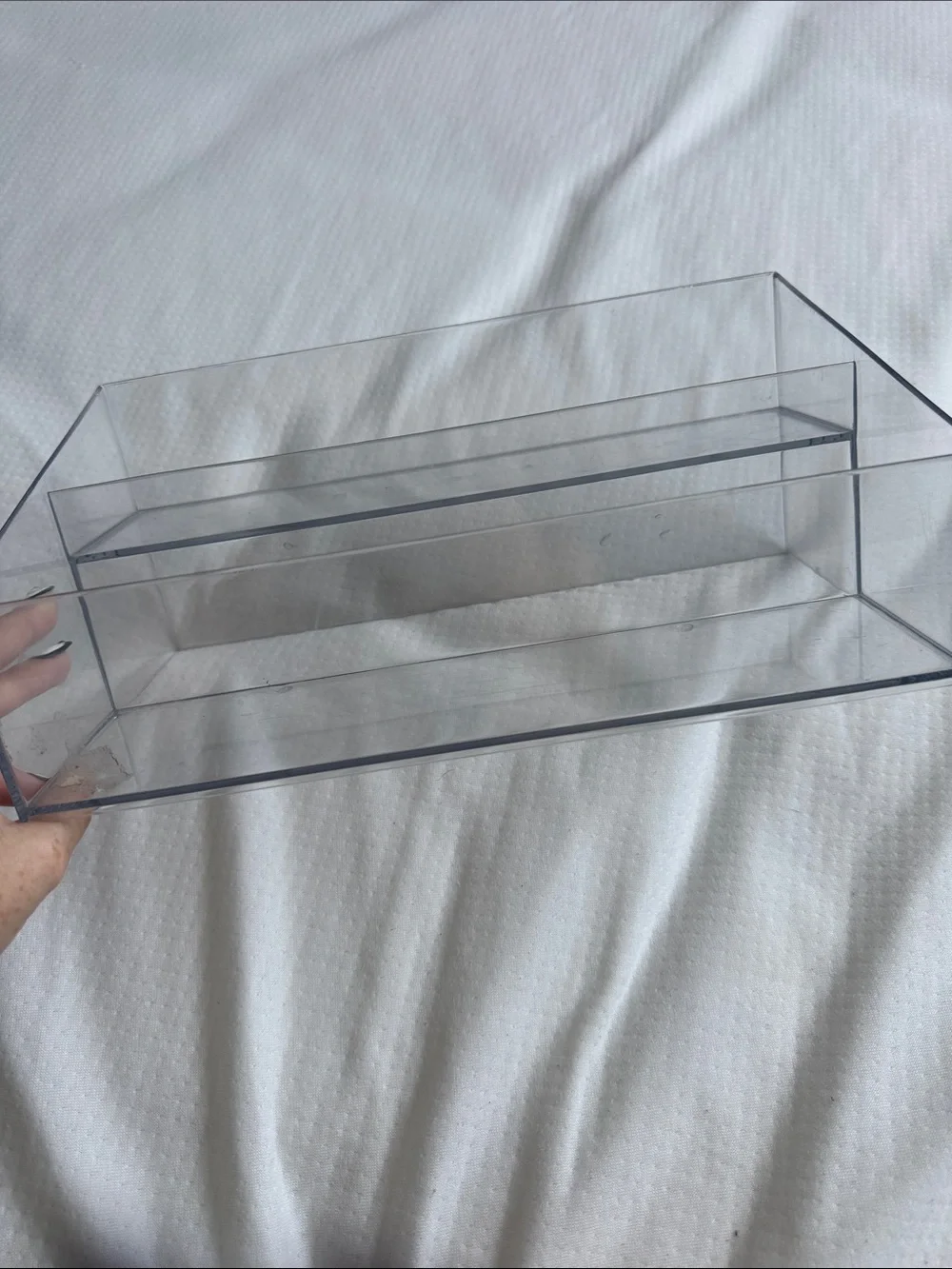 Clear Acrylic Bathroom Organizer Shelf - Transparent